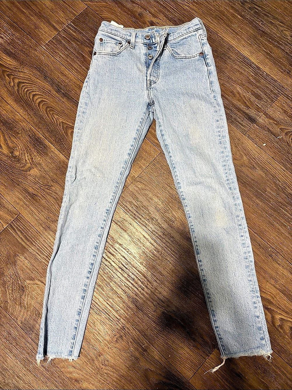 Levi's 501 Skinny Jeans Blue Waist 24